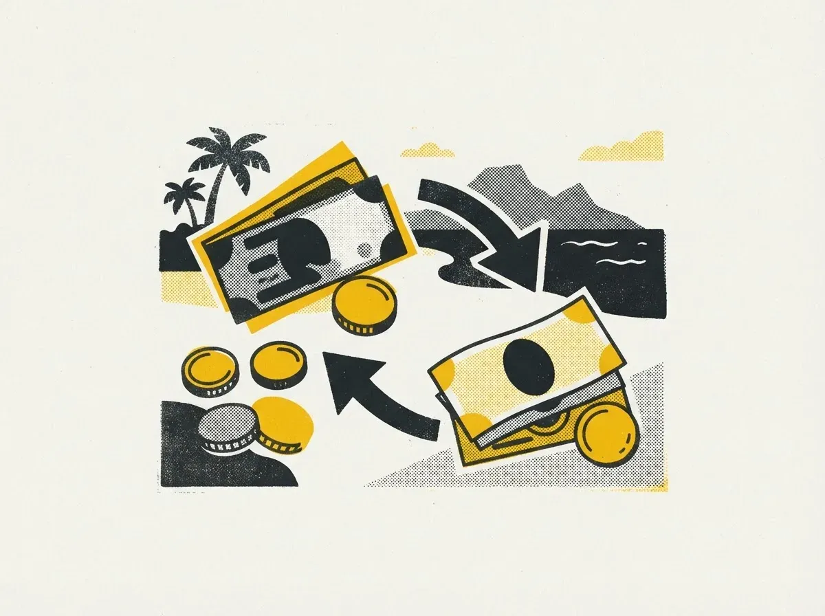 Illustration : bureaux de change