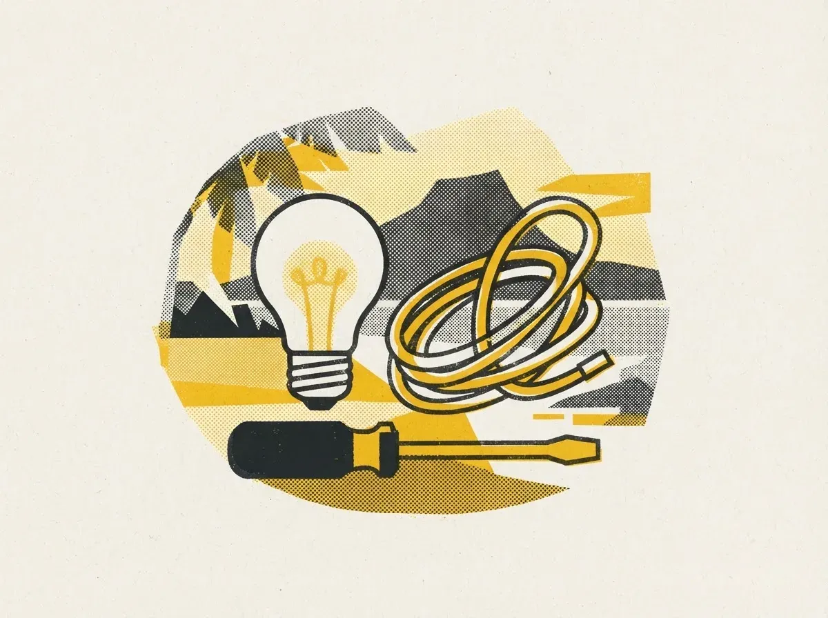 Illustration : électriciens