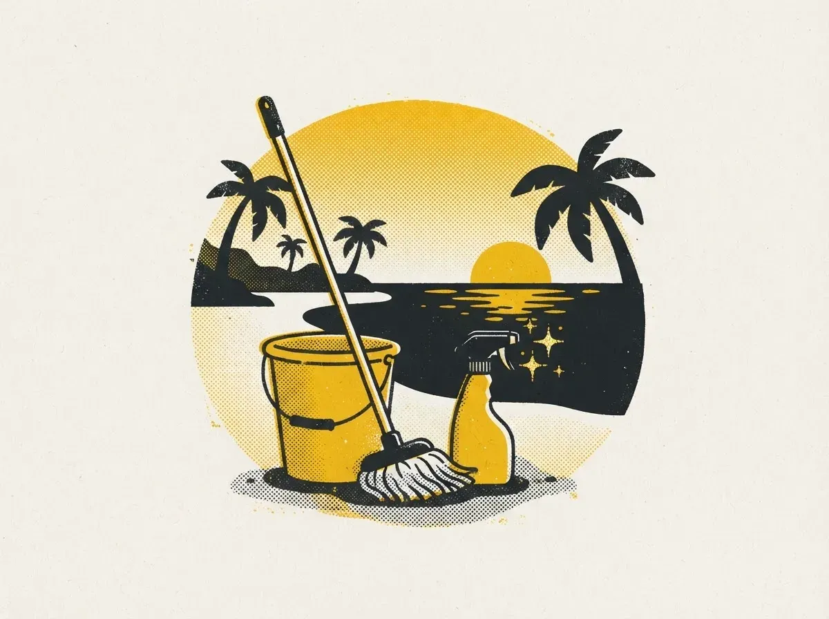 Illustration : entreprises de nettoyage