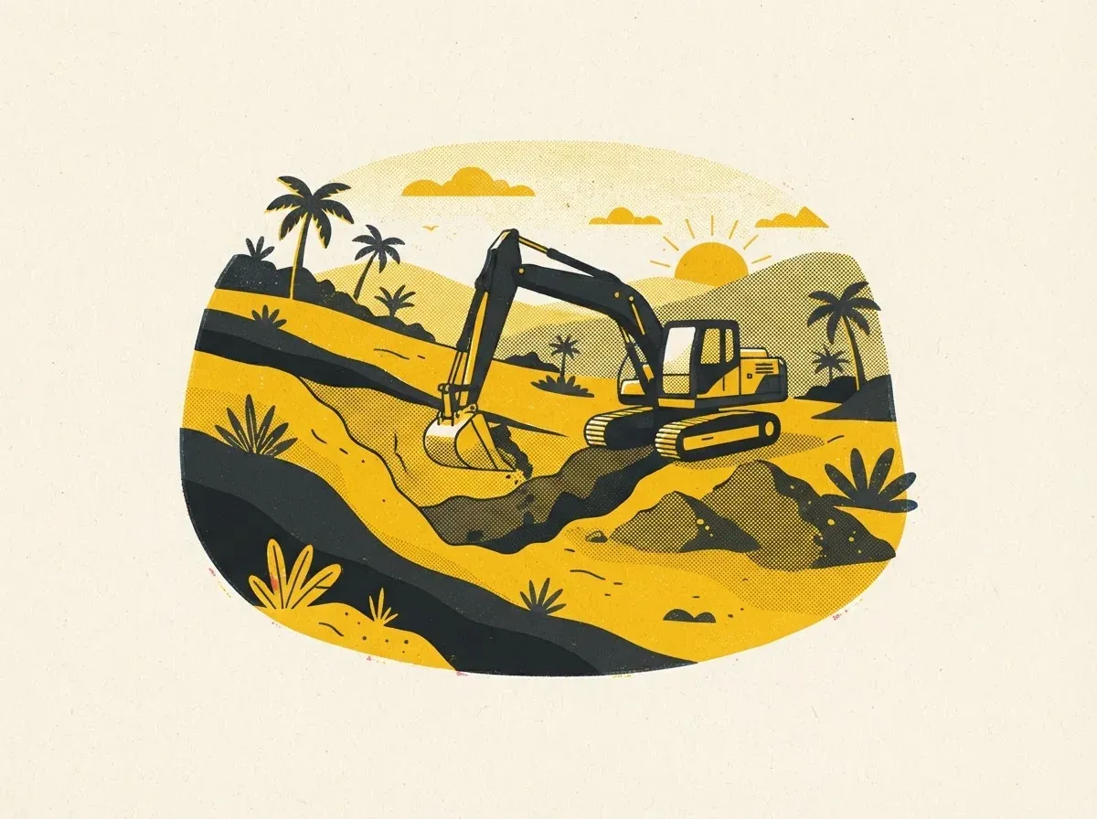 Illustration : entreprises de terrassement